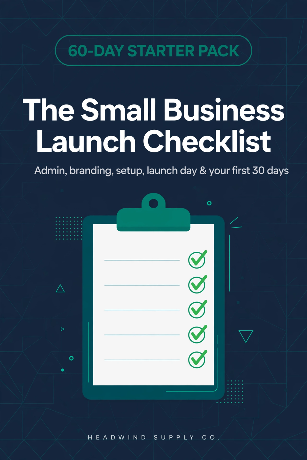 Small Business Launch Checklist cover